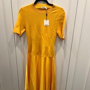 Simkhai midi goldenrod dress with tags